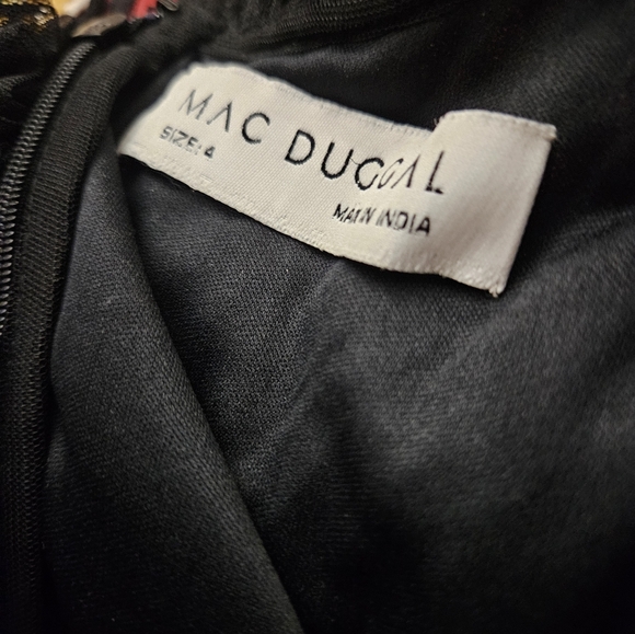 Mac Duggal Sequin Floral Tulle Cocktail Dress Sz 0, 4 NWT - Picture 10 of 12